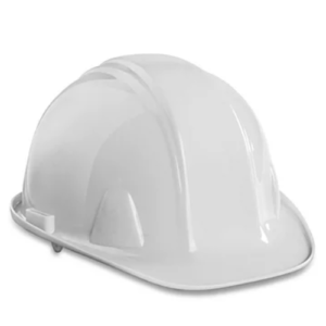 Casco blanco tipo cachucha