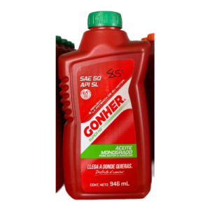 Aceite monogrado sae 50 gonher